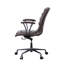 Chaise de bureau pivotante avec roulettes Distress
