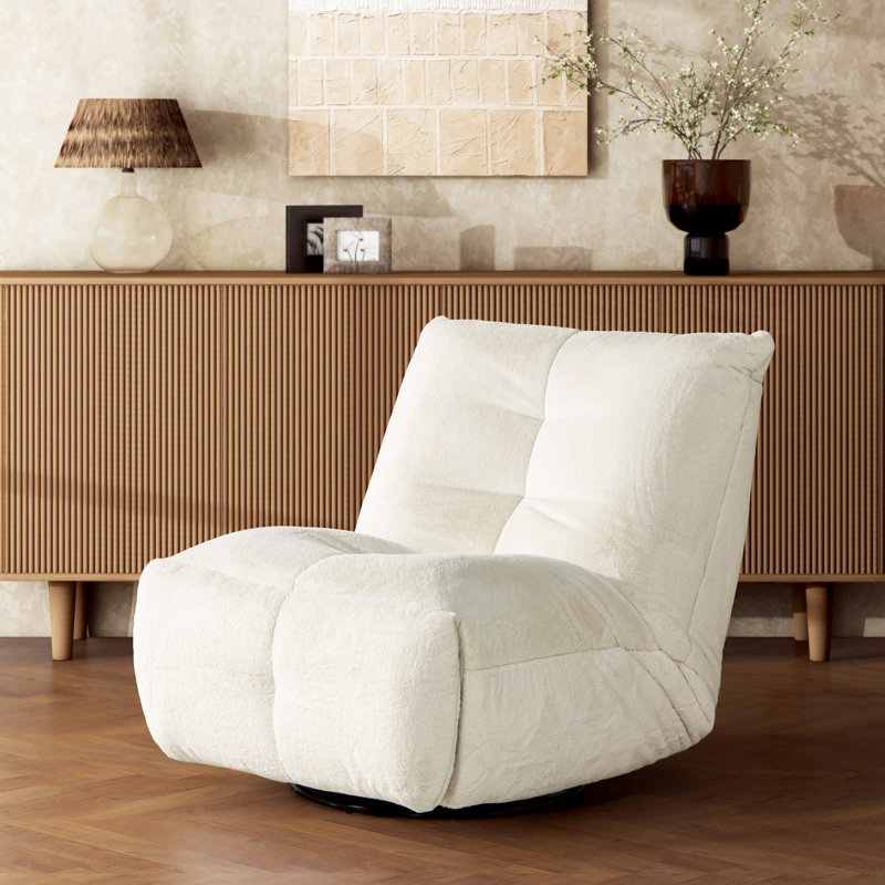 Deantown Upholstered Swivel Recliner