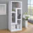 Velma Modern TV Stand And Bookshelf With Wood Finish, Multipurpose Storage Solution For Living Room