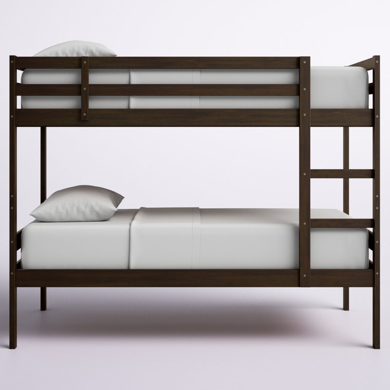 Tennie Twin-Size Bunk Bed, Mattresses Not Included, Java