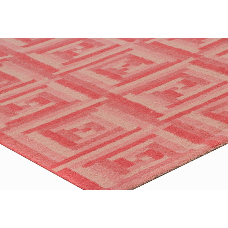 Sacndinavian Wool Geometric Area Rug, Rectangle 10' x 14'