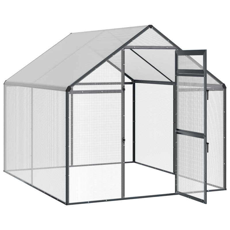 Cage à oiseaux 71,46 po x 87,01 po x 68,31 po vidaXL, 88.58 in, Anthracite