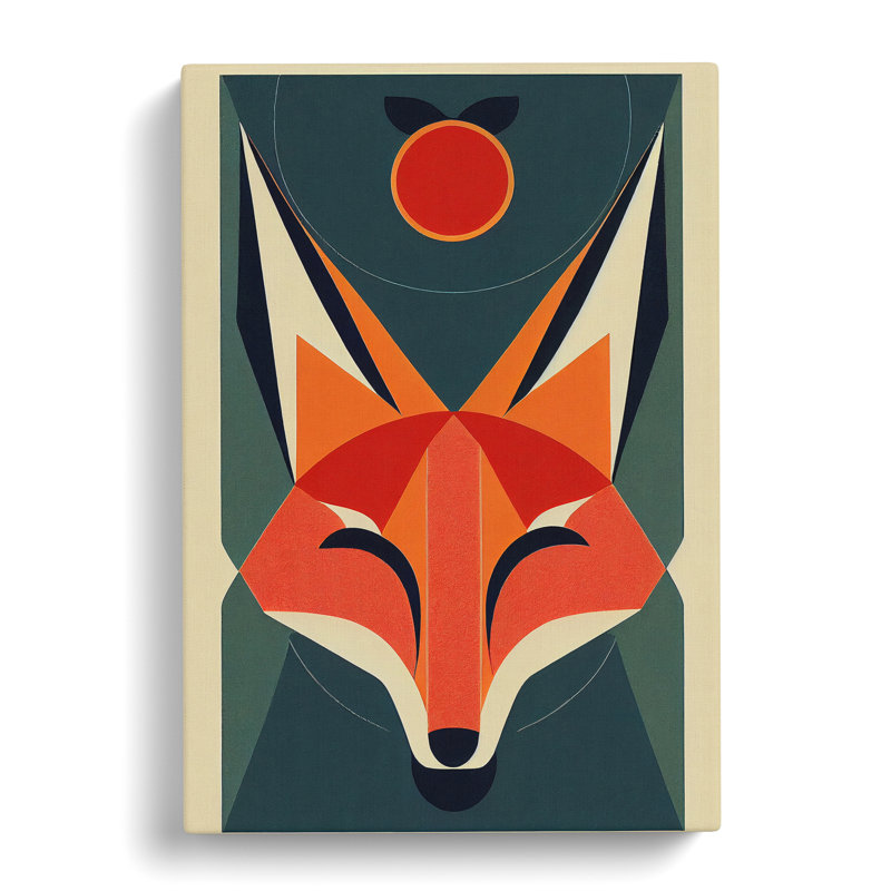 Fox Bauhaus - Wrapped Canvas, 76cm H x 50cm W x 3cm D