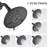 Wall Mounted Shower Valve With Matte Black Finish & 5 Functions Single Lever Handle Faucet Included -