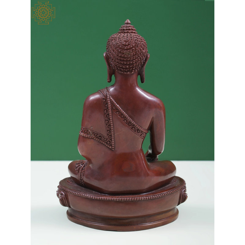Figurine Bouddha de Gautam dans Bhumisparsha Mudra