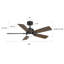 Ventilateur de plafond intelligent à 5 pales avec lumière à intensité variable, moteur à courant continu et pales à double finition-577258600-577258601-577258602