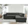 99.5" L Shaped Sectional Sleeper Sofa 2 in 1 Convertible Sleeper Sofa Bed With Pull Out Bed And Cup