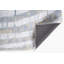 Tapis gris abstrait 8 pi x 10 pi Dhurrie