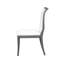 Finition chêne gris, 2 chaises d'appoint rembourrées, conception traditionnelle, structure en bois franc massif, assise rembourrée épaisse, ergonomique, 300 lb par chaise, gris, chaises de salle à manger, lignes courbes, structure, sièges,