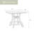 Kohatk Square Outdoor Dining Table With Umbrella Hole , 44'' in. W 44'' in. D-87332326