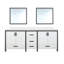 Meuble-lavabo double P 22 po, plateau en marbre de culture et miroirs 30 po-1938451693-1938451695