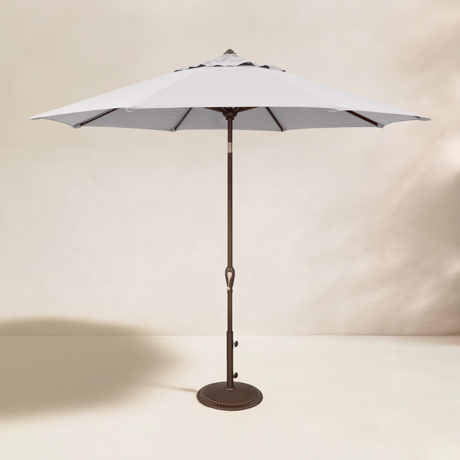 Colete 9' Market Sunbrella Umbrella, Canvas Navy Sunbrella® Canvas, Bronze