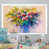 Impression blanche sur toile encadrée