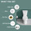 Toilette compacte 21 po pour personnes âgées 21 po, chasse simple 1,28 GPF Tornado, carte 1000g, blanc-113957689