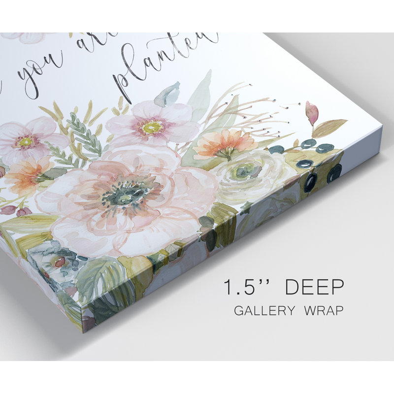«Peach Bloom I», ensemble de 2 reproductions d'art textuel, Pas de tapis, H 12 po x l 16 po x P 1 po, Toile tendue