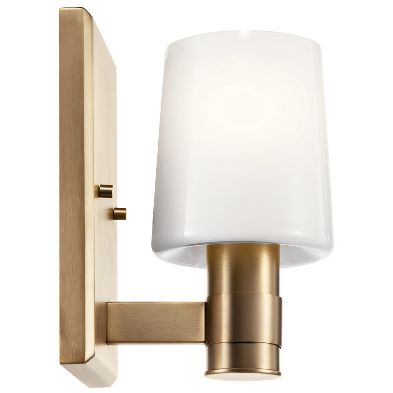 Jahray Steel Armed Sconce, Champagne Bronze