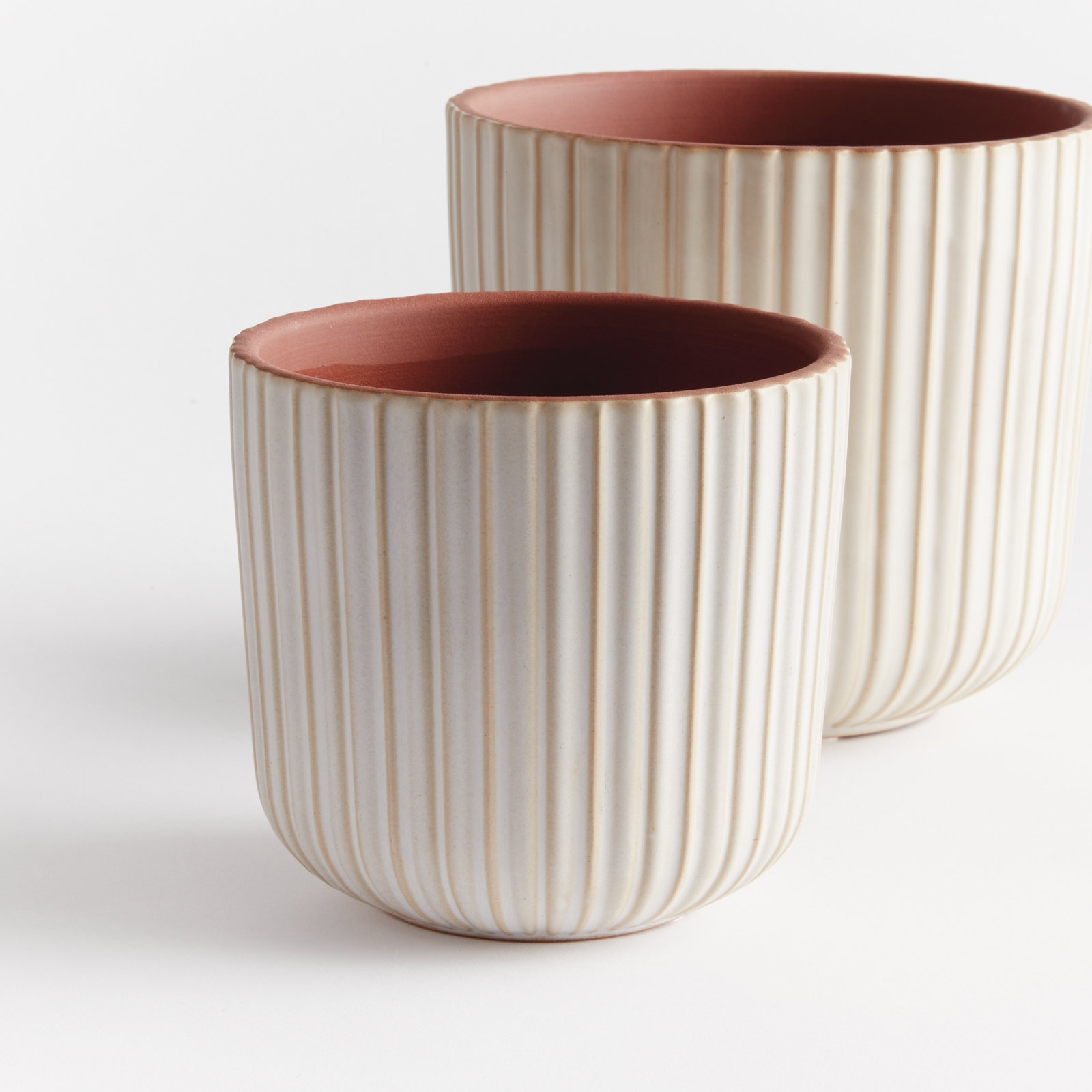 Treynor 7" Pot Planter, White