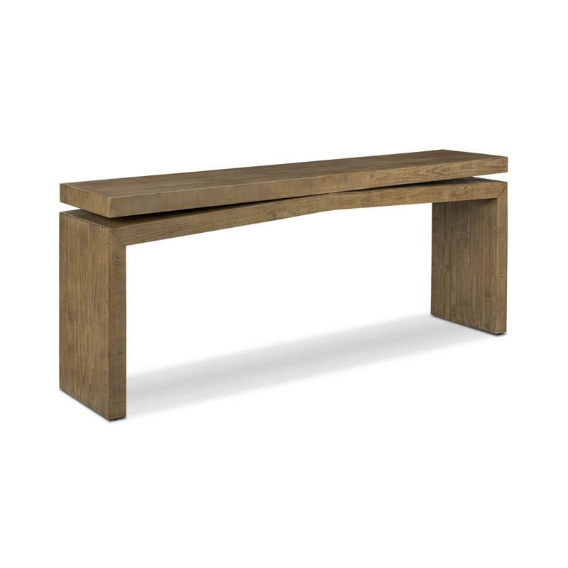 Tenby Solid Pine Wood Console Table (78.75"), Beige