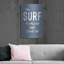 «The Surf is Calling» par Lettered & Lined, art mural en métal-533054960