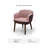 Bolla 26" Two-Tone Upholstered Dining Arm Chair with Solid Ash Wood Legs for Dining Room, Home Office, Vanity chair