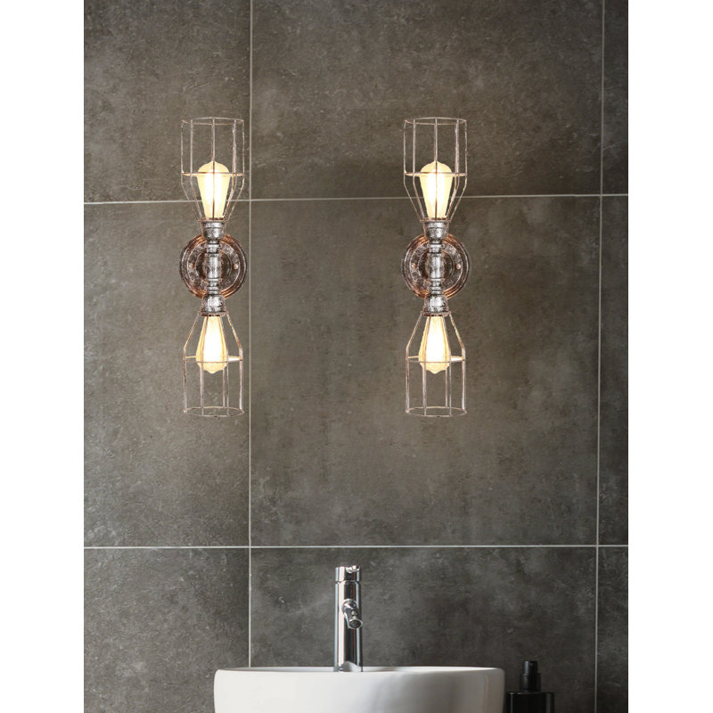 Meuble-lavabo industriel 2 lumières