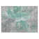 Machine Washable Indoor/Outdoor Claudian ACN1632 Teal Rug