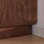 Commode d'appoint simple en noyer noir