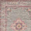 Tapis floral tissé à la machine 9 pi x 12 pi gris