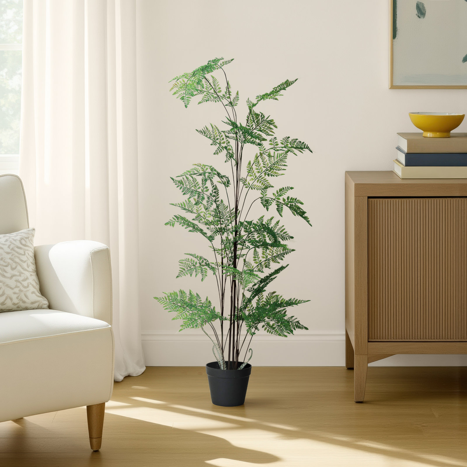 47.25'' Faux Fern Tree in Pot