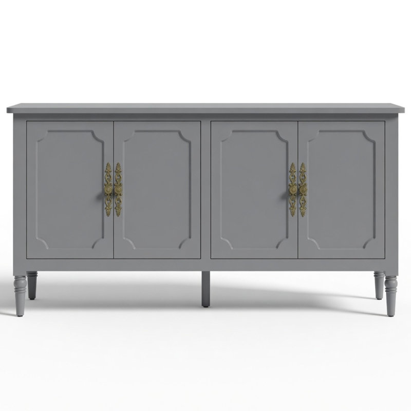 Buffet 58,9 "avec tablettes réglables, Gray