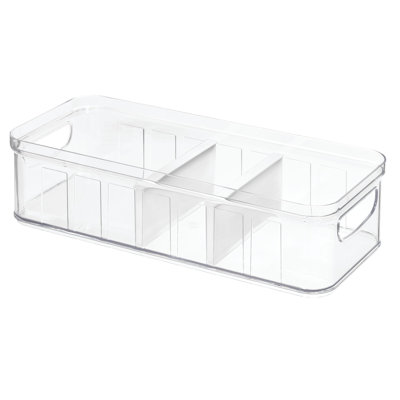 Bac de rangement pour garde-manger avec poignées 14,8 po x 6,3 po x 3,7 po iDesign Crisp
