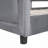 Upholstered Daybed With Classic Stripe Shaped  Headboard-563997618