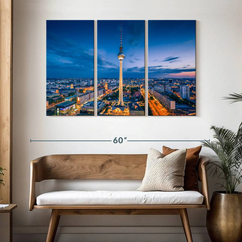 Syd Alexanderplatz TV Tower, 32" H x 50" W