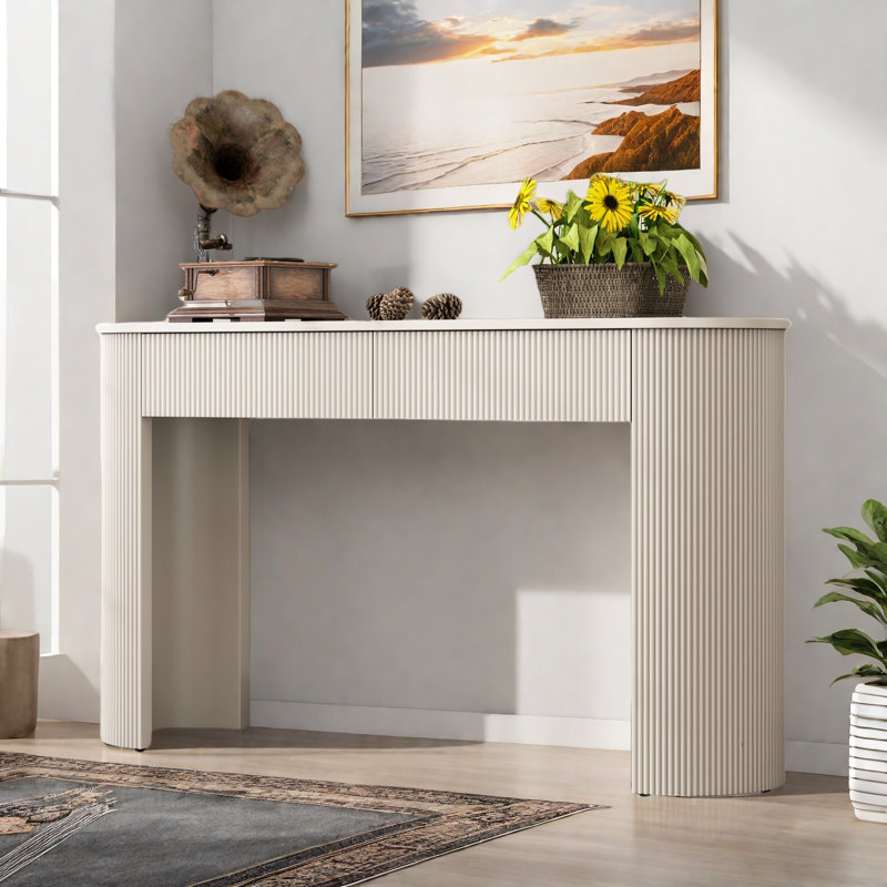 Console moderne avec 2 tiroirs