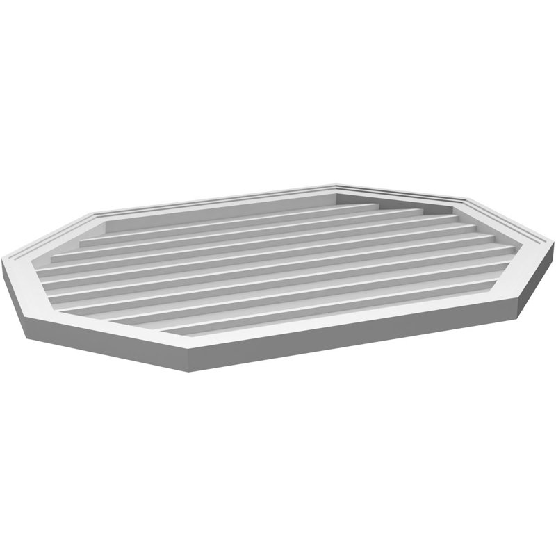 Évent horizontal gondole allongé en surface octogonal Signature, H 28 po x l 38 po x P 1,5 po