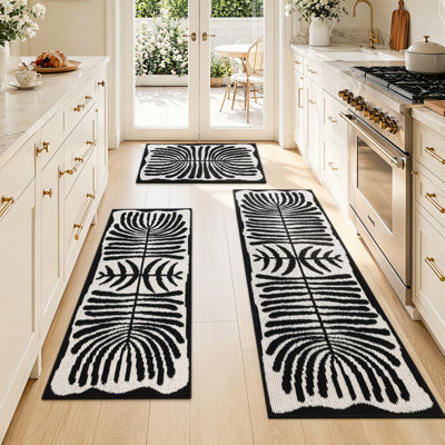 Boho Non-slip Kitchen Mats Washable Runner (Set of 3)