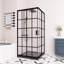 Cabine de douche carrée à cadre 36 x P 36 po x l 72 po avec verre trempé à lignes françaises 1/5 po