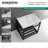 Kingston Brass Quadras 31-Inch Ceramic Console Sink with Steel Base and Shelf-49619310-49610546
