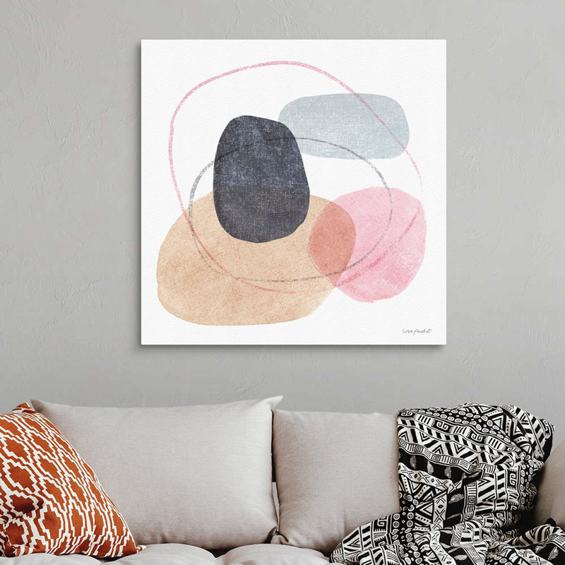 «Think Pink 10» par Lisa Audit - reproduction d'art, Toile tendue, H 36 po x l 36 po x P 1,25 po