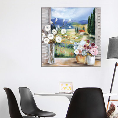 Afternoon in Tuscany by Marilyn Dunlap - Wrapped Canvas Art Prints 1 Piece Wrapped Canvas Wall Art