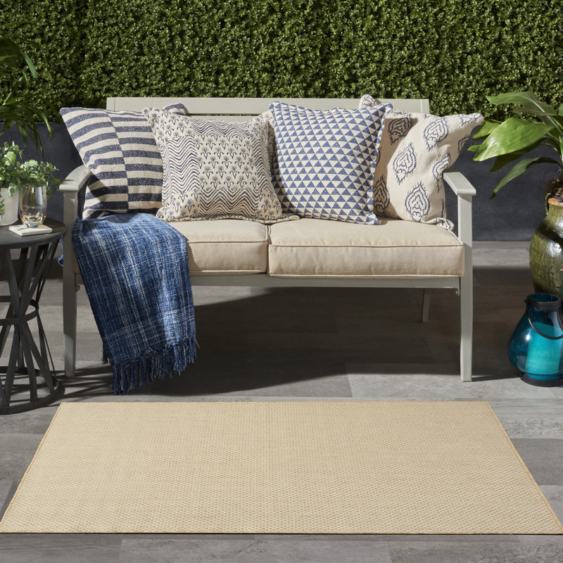 Tapis intérieur / extérieur moderne Hartigan, Rectangle 4pi x 6 pi