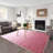 Large Area Rugs 8x10 Modern Ombre Living Room Rugs with Non-Slip Backing, Non-Shedding Gradient Color Accent Rugs, Machine Washable Contemporary Floor Carpet for Bedroom, Pink-61782400-61782401