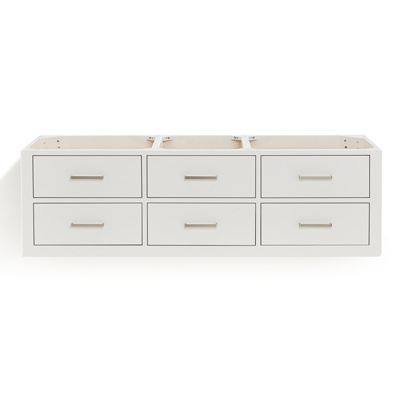 Base de meuble-lavabo double 60 po Megrez, Blanc