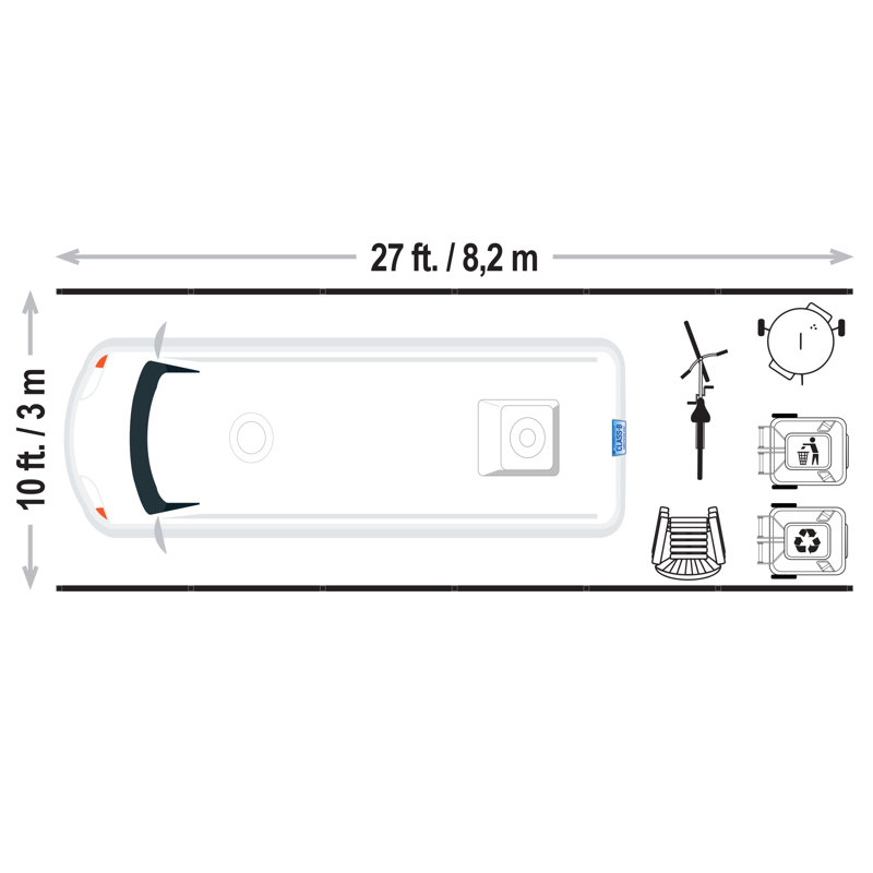 ShelterTube Wind and Snow-Load Rated Garage, 10x27x10 Grey