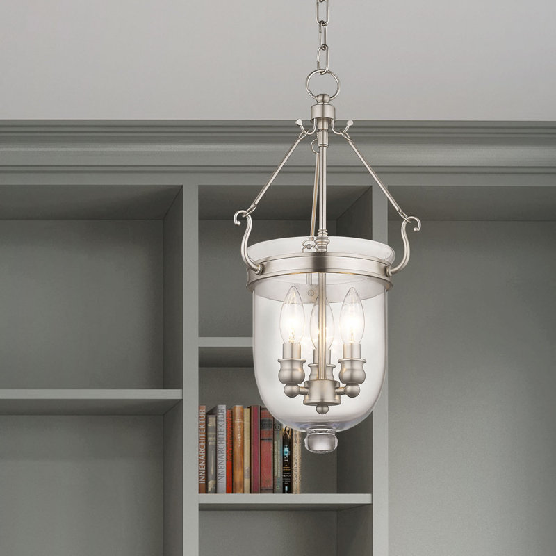 Husman - Light Single Pendant, Brushed Nickel, 20" H x 10" W x 10" D