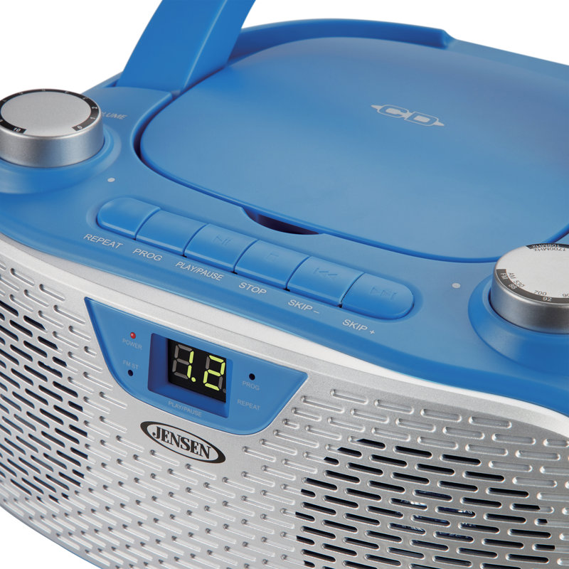 Radio portative décorative, Bleu