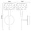Vinton 1-Light Dimmable Chrome Wallchiere