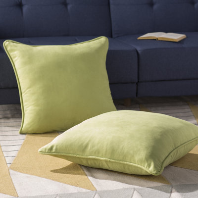Jacquard Square Microsuede Pillow Cover & Insert