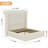 3-Piece Bedroom Set, High-Profile LED Light Corduroy Bed + 2 Nightstands with LED & Charging Station-321911132-279425409