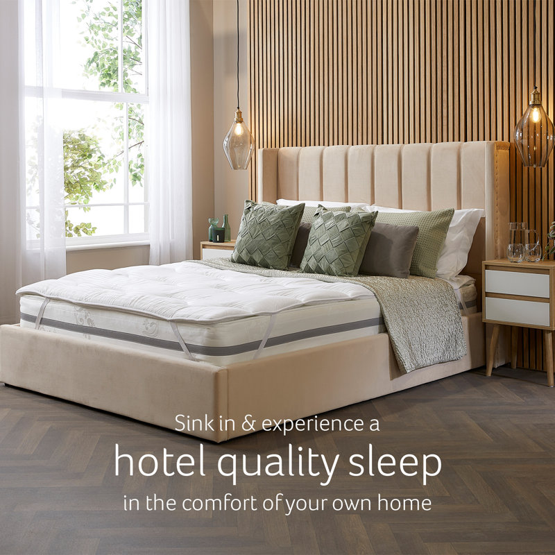 Luxurious Hotel Anti-Allergy 2cm Mattress Topper, Double (4'6)